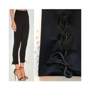 Rag & Bone Simone Lace Up Pants in Navy Blue - Size 6 MN